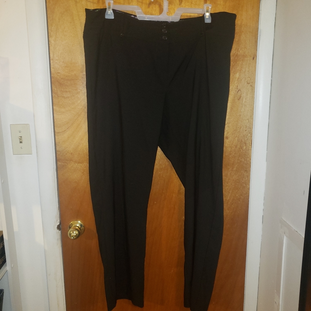 Womens Plus Size Black Dress Pants